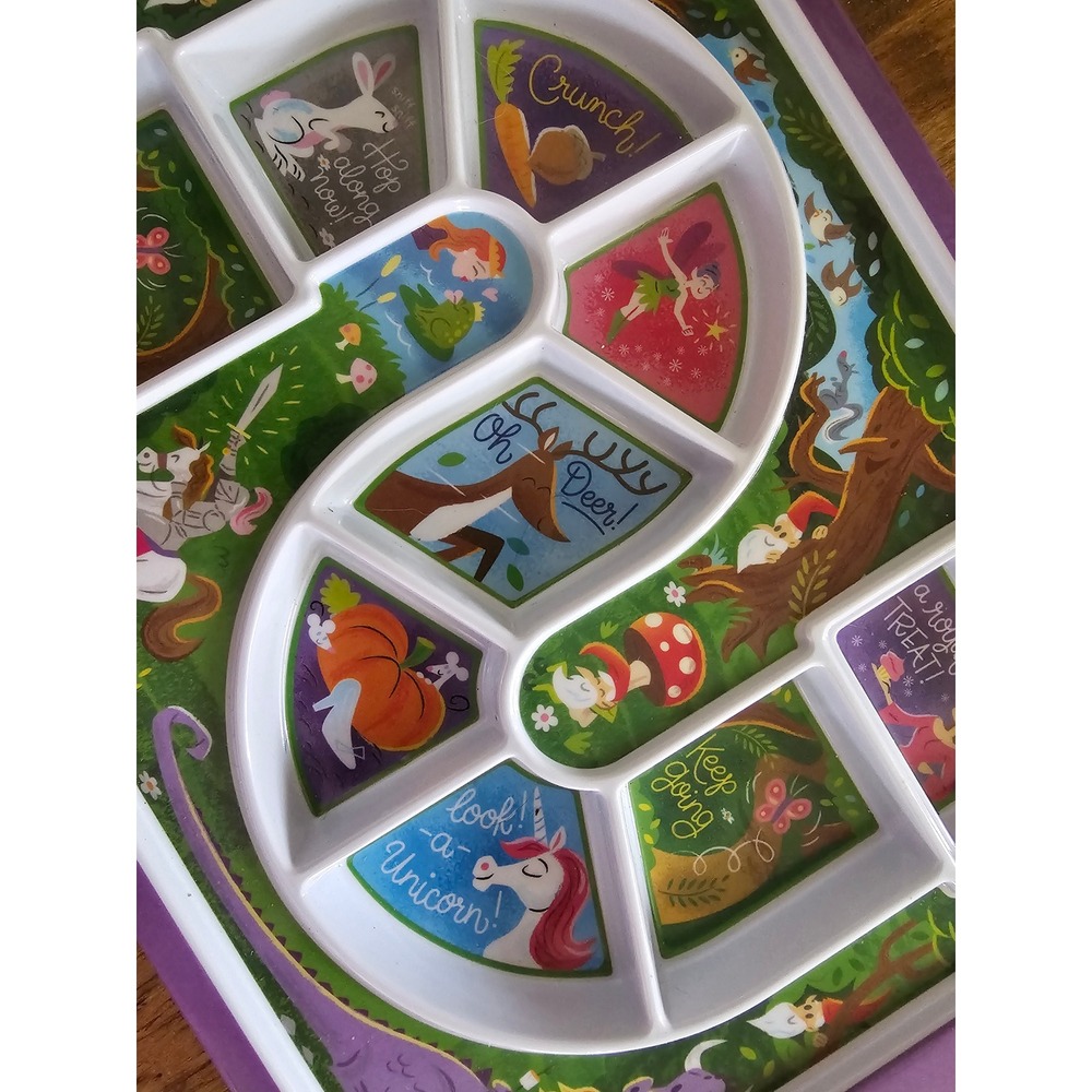 Genuine Fred & Friends Kids Divided meal Plate fun  "Enchanted Forest"